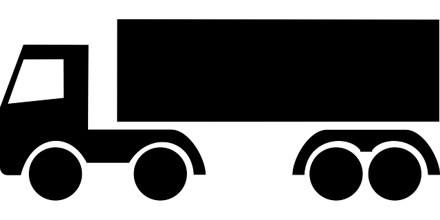 kamion, černý obrázek