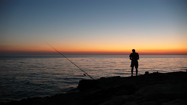 rybaření večer
