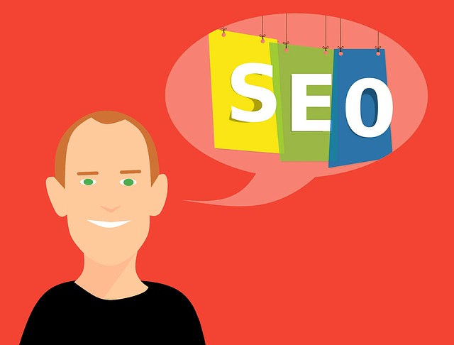 seo marketing – nápis v bublině